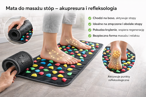 Mata akupresyjna do stóp i refleksologii