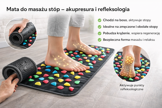 Mata akupresyjna do stóp i refleksologii